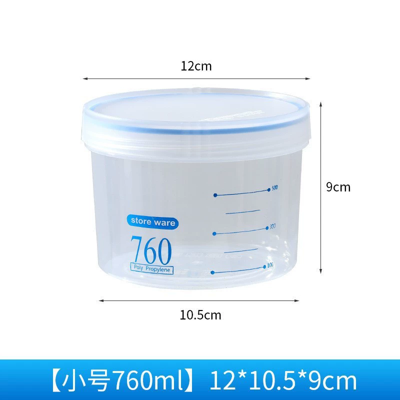 Airtight Food-Grade PP5 Storage Jar, Stackable Crisper Boxes, 450–1000 ml