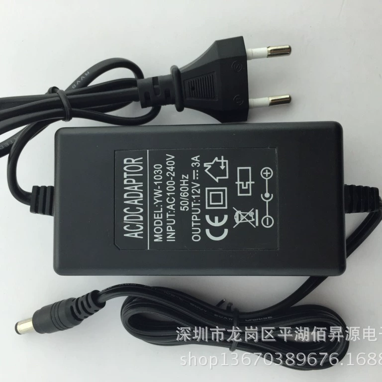 power adapters table, LED lights, switch key, power supply, 12v