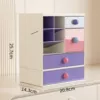 Three-layer storage box + small single drawer can be inserted diagonally