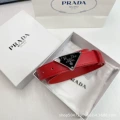 Red silver buckle