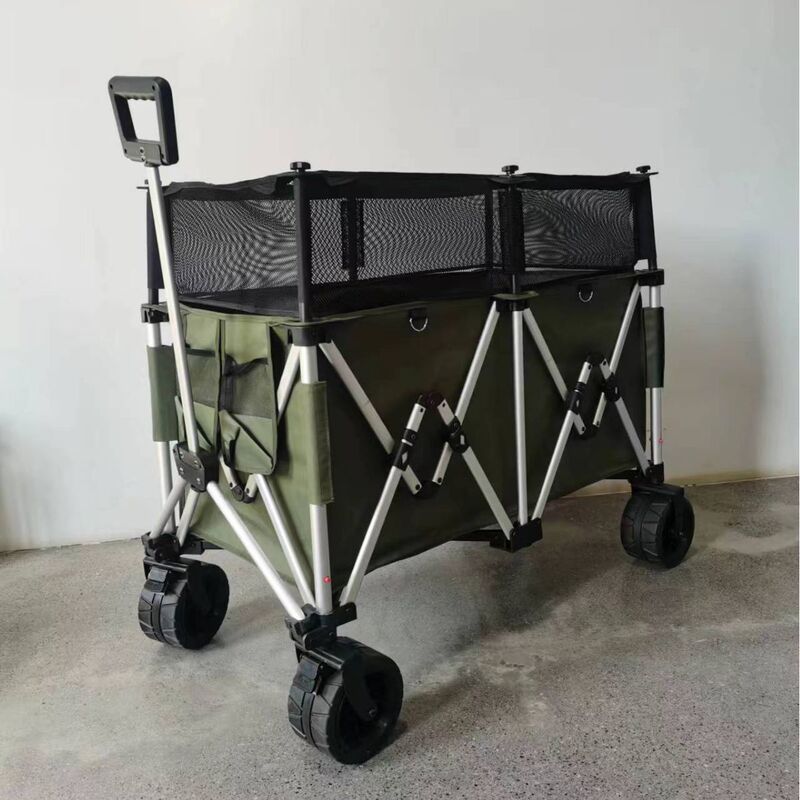キャンピングカーアウトドア折りたたみアルミ合金キャンプカートピクニックキャンプ小型トロリーギャザリング大容量オフロードトレーラー|undefined