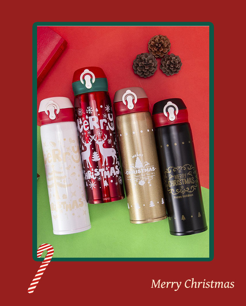 Stainless Steel Material Letter Pattern Fashion Style Fashion Letter Stainless Steel Thermos Cup 1 Piece