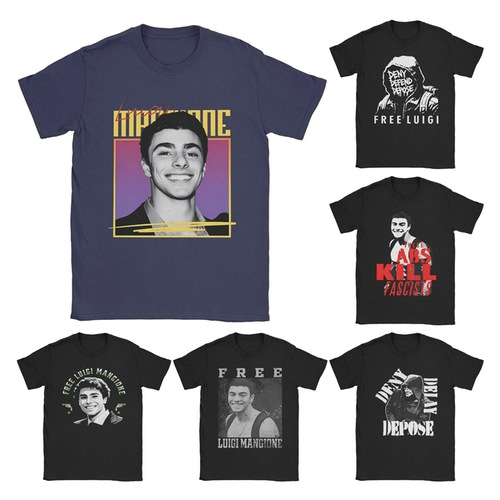 EU & US Deny Deopse LUIGI Men's & Women's Cotton Short-Sleeve O-Neck Summer Top T-Shirt