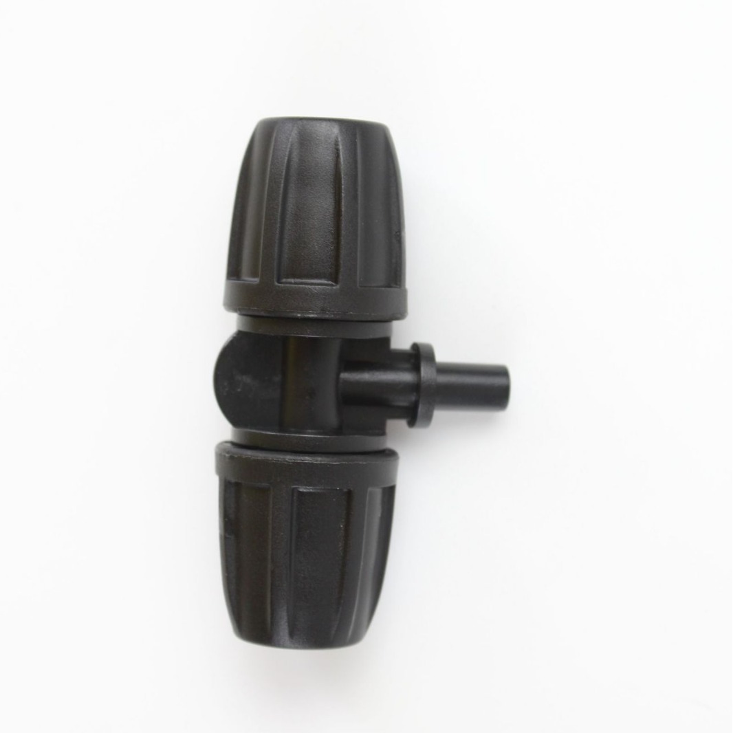 8 / 12 bloqueo capilar plano tee diámetro exterior 6 mm conexión de salida única pulverización atomización accesorios de conexión de jardinería image 3