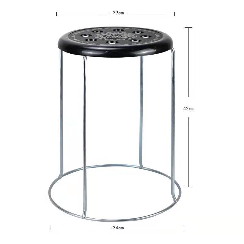 Sillas taburetes de metal taburetes redondos para el hogar taburetes de comedor gruesos de acero sala de estar para el hogar parrilla gran estante de envío gratuito