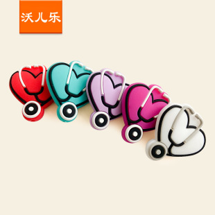 Factory spot silicone stethoscope beads creative beaded diy beads food grade baby bite accessories