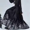 Black weaving Jinshan River Map only horse noodle skirt 8010