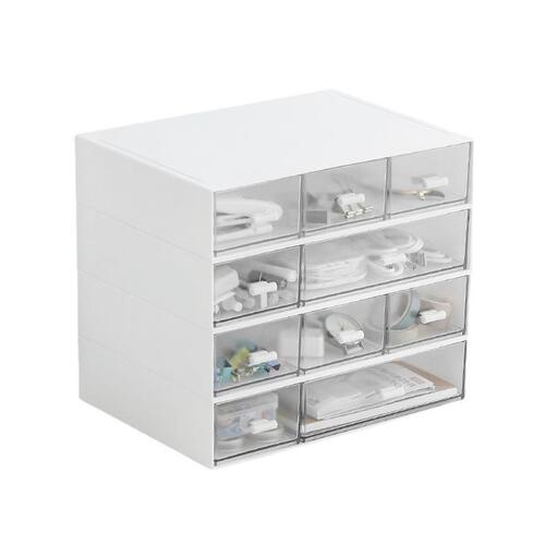 Multi-compartment Desktop Organizer Box, Jewelry Tape, Miscellaneous Stationery Organizer, Student Dorm Drawer Storage Box, Stackable