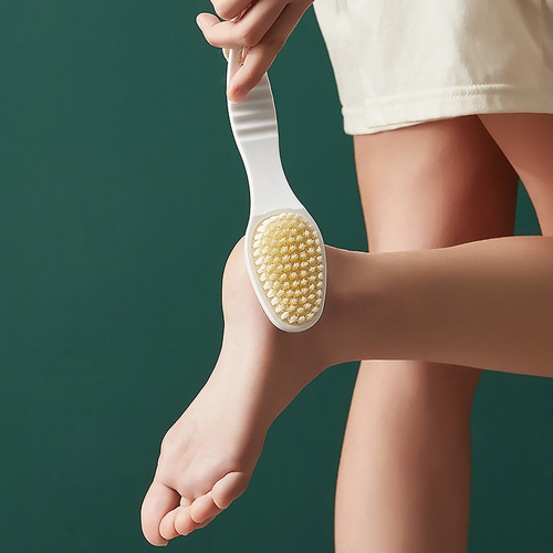 Two-in-one double-sided foot exfoliation and foot grinder, multi-functional cuticle cleaning brush and foot grinding brush cross-border