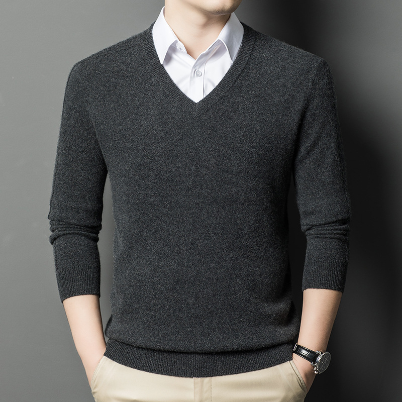 Cashmere winter fashionable keep warm knitted base sweater for…