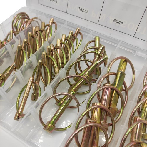 50pc ring pin safety pin spring pin safety pin positioning pin quick lock pin set boxed spring pin