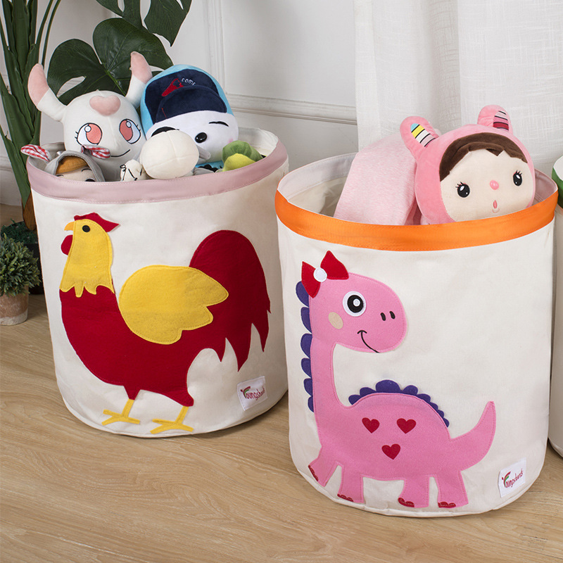 Baby Sprout Cartoon Large-Sized Toy Storage Bin Multi-Functional Foldable Laundry Basket Organizing Dustproof Storage Bag