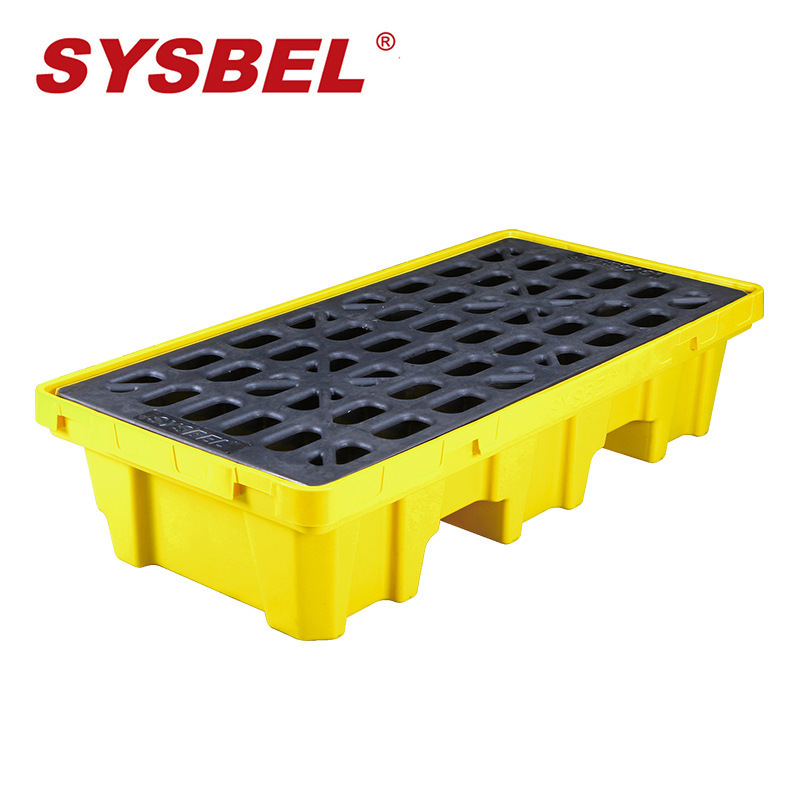 西斯贝尔SYSBEL聚乙烯两桶盛漏托盘防渗漏托盘化学品防泄漏托盘