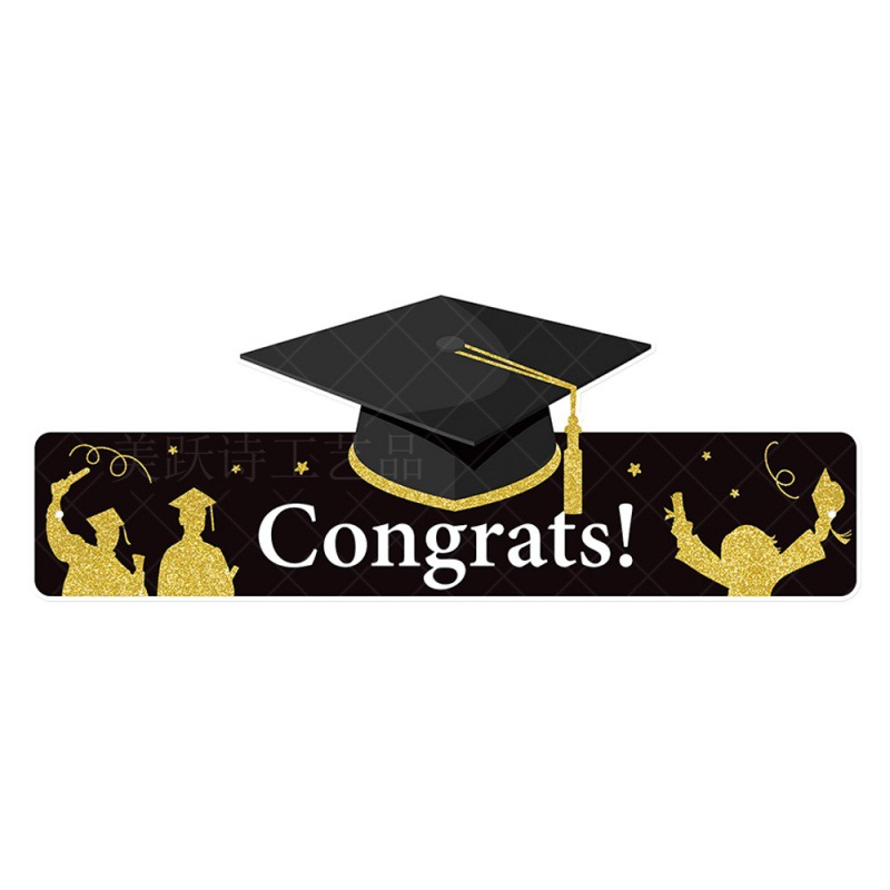 Nueva fiesta de graduación decoración sombrero de graduación decoración sombrero de papel bachillerato felicitaciones props de fotografía