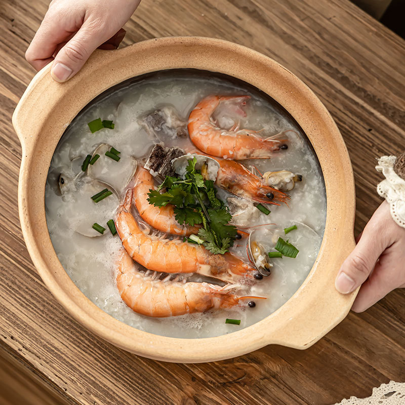 Resistente a altas temperaturas con una olla de cubierta, olla de arroz tradicional doméstica al por mayor, olla de arroz de dos orejas, olla de arroz de restaurante image 5