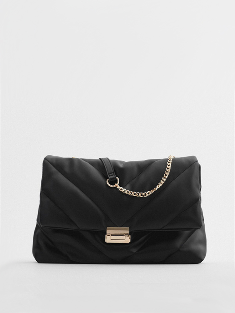 Z nuevo bolso de mujer blanco super grande bolso de hombro de quilting mujer 2025 moda simple bolso de cadena universal