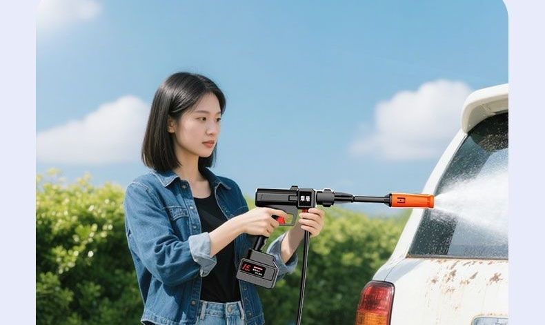 Watering spray lithium battery brush car wireless car washer spray gun ultra-high pressure water gun household electric sprayer