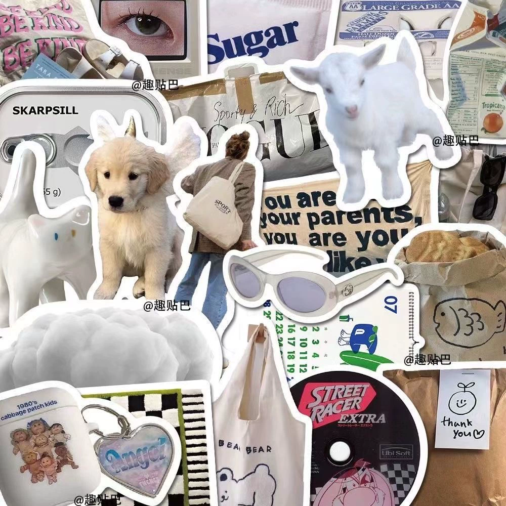 257 ins ветер украшения diy водонепроницаемые наклейки не повторяют нишу высокого чувства высокого значения лица Симпатичные креативные наклейки