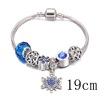 Bracelet, Christmas pendant, jewelry, accessory, European style, with snowflakes, wholesale
