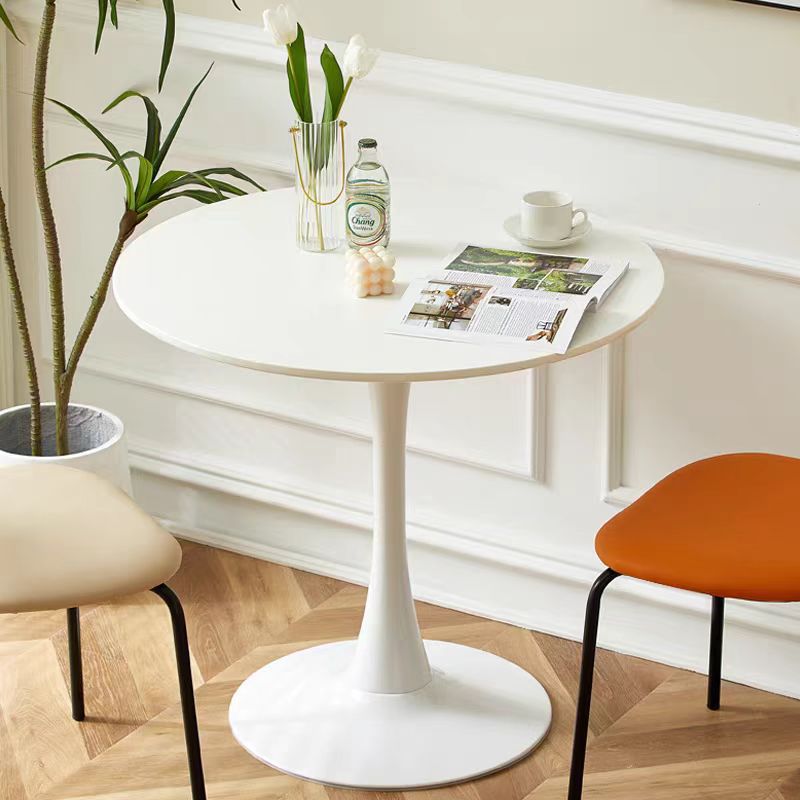 Nordic Round Table Casual Coffee Table Milk Tea Shop Meeting Room Negotiation Reception Table Balcony Living Room Horn Table
