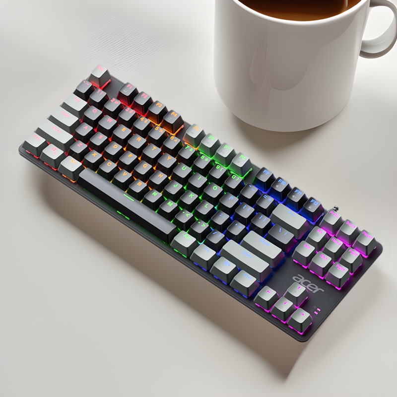 Acer/Acer True Mechanical Keyboard Wired Tea Red Axis Green Axis E-Sports Game Desktop Laptop Keyboard