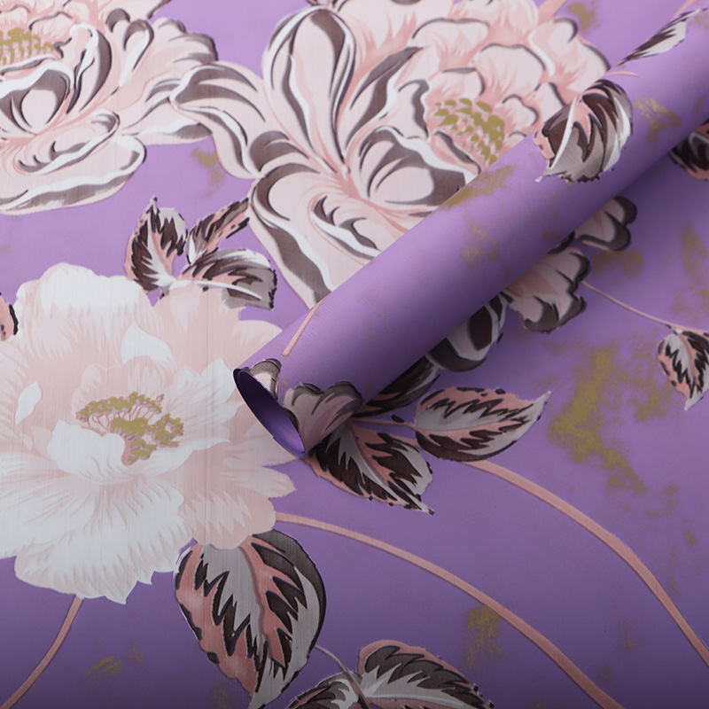 Rosas fragantes retro Papel Ouya Papel de embalaje de ramo de doble cara Material grueso impermeable Material de embalaje de flores