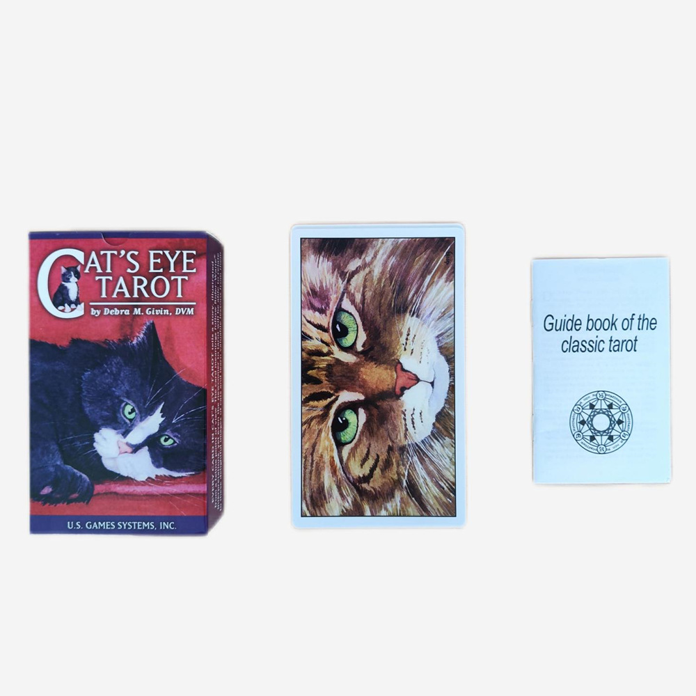 Nieuwe 12*7 Cats Eye Tarot Orakelkaarten_voghion.com