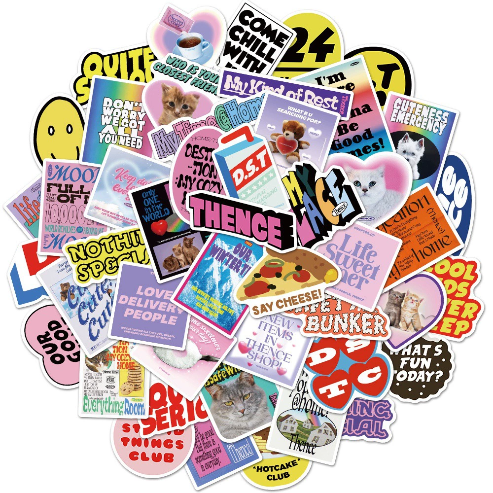 47 Корейский стиль декоративные наклейки мультфильм милый чехол для телефона наклейки DIY багаж холодильник ноутбук