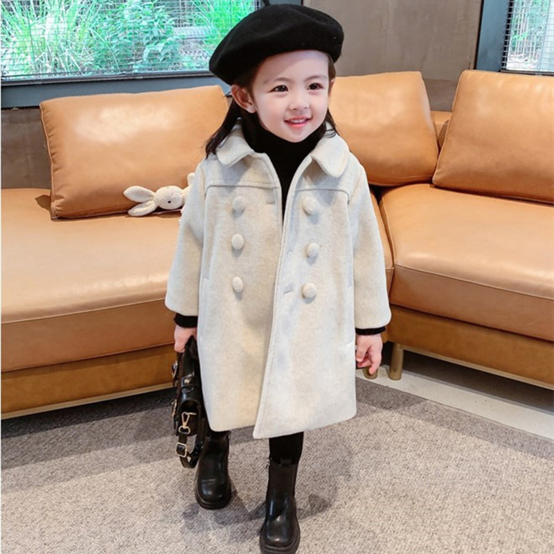 Cute Simple Style Solid Color Polyester Girls Outerwear display picture 17