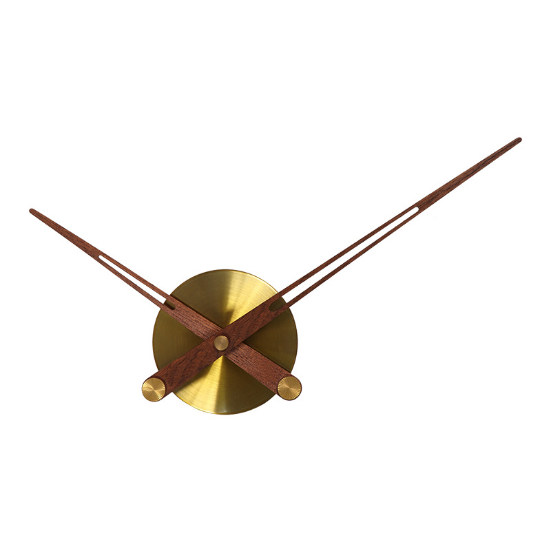 Reloj de metal placa de madera maciza gran puntero sol movimiento DIY reloj creativo hogar foto pared Cruz puntada Reloj de pared