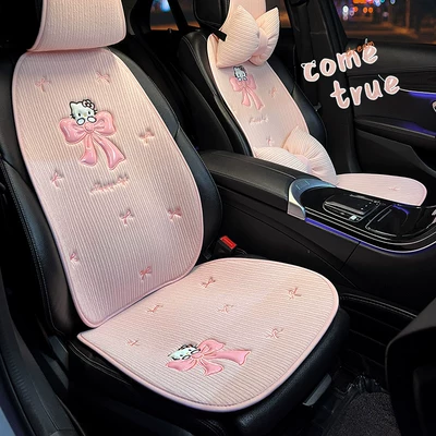 Universal seat cover, pad, breathable linen car seat cover