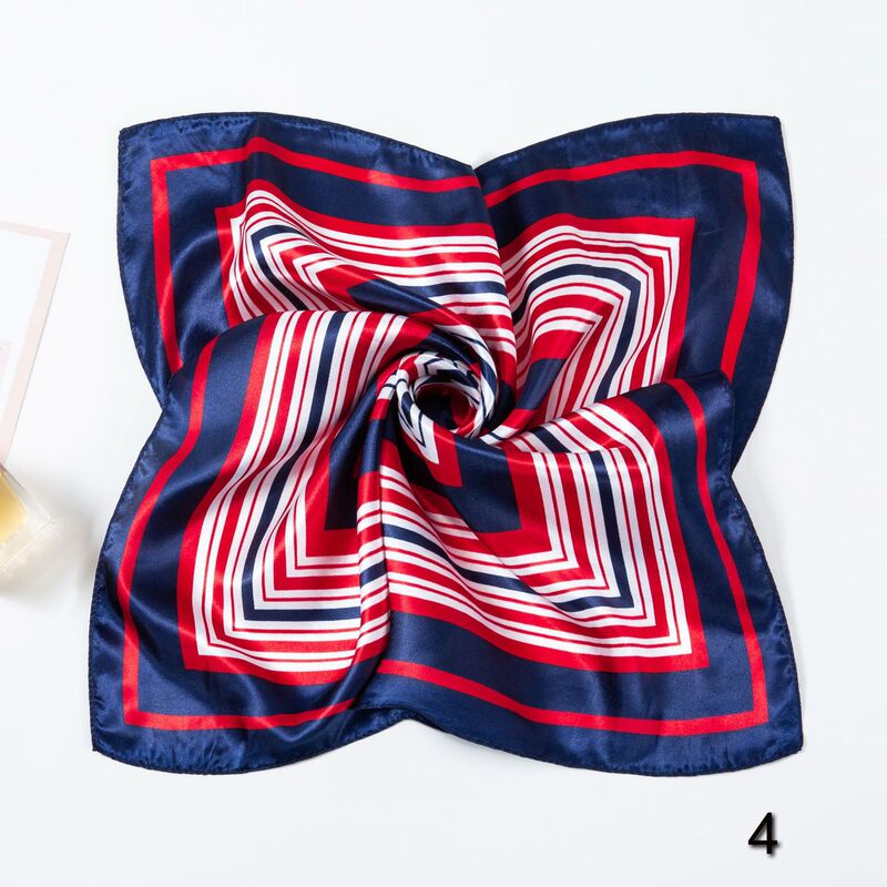 50 Size Professional Small Square Scarf Women's Fashion All-match Scarf Printed Bag Accessories Headwear Gift Scarf