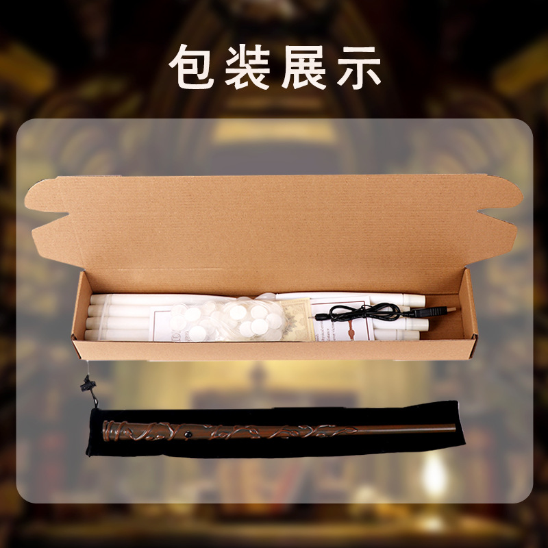 Transfronterizo nueva varita de control remoto LED vela electrónica Halloween varita mágica atmósfera decoración misterioso rendimiento apoyos