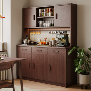 Wine Cabinet Sideboard Cabinet Wall-to-wall Integrated Cabinet Household Kitchen Dining Cabinet Living Room Storage Cabinet Storage Cabinet Tea Cabinet