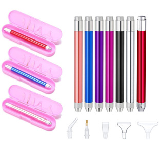 Diamond drawing tool luminous point drill pen battery replaceable pen luminous point drill tool with light point drill pen