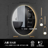 Intelligent oval -shaped LED bathroom mirror toilet anti -fog toilet toilet wall -mounted makeup with light touch screen