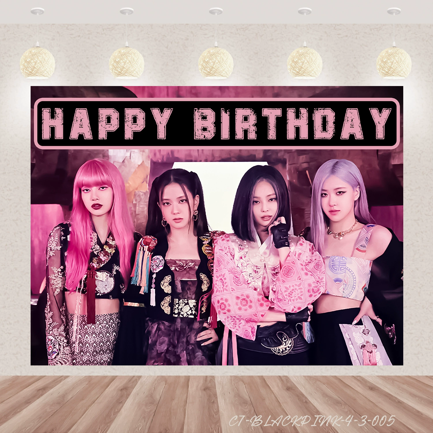 Трансграничная амазонка BLACKPINK фоновая ткань виниловый материал день рождения декоративный фон фото фото