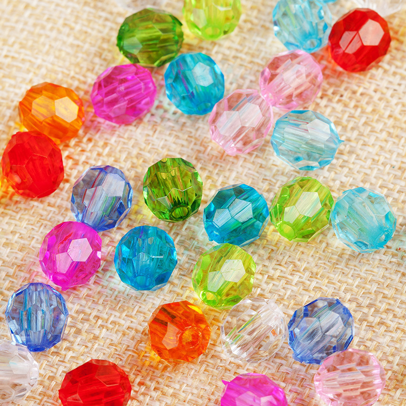 6-30mm32 Faceted Transparent Corner Beads Acrylic a Material Imitation Crystal Door Curtain Loose Beads DIY Handmade Beading Wholesale