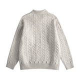 老钱风肌理感POLO领毛衣男复古cleanfit百搭休闲针织上衣，男装针织衫/毛衣，星座614