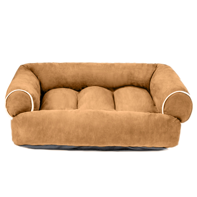 Deep Sleeping Suede Pet Dog Bed And Magical Cat Sofa House_voghion.com