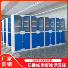 实验室仪器柜防腐蚀耐酸碱药品试剂柜通风物理学校化学打孔PP柜子