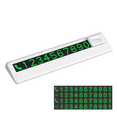 Parking Phone Number Plate, High Temperature Nömrəli dayanma kartı - white
