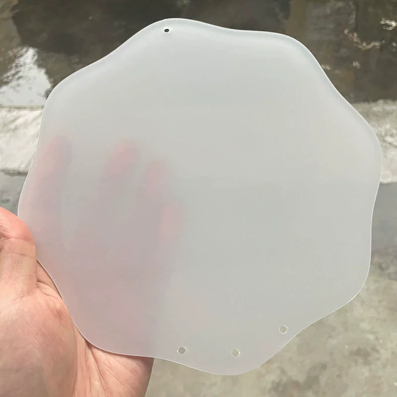 Acrylic keychain large transparent, multiple sizes and thicknesses, hole or poreless