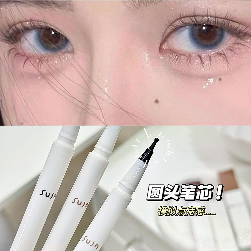 Sujn Three-Color Mole Dotting Liquid Pen Natural Realistic Freckle Pen Easy to Apply Waterproof Eyeliner Liquid Pen Student Wholesale