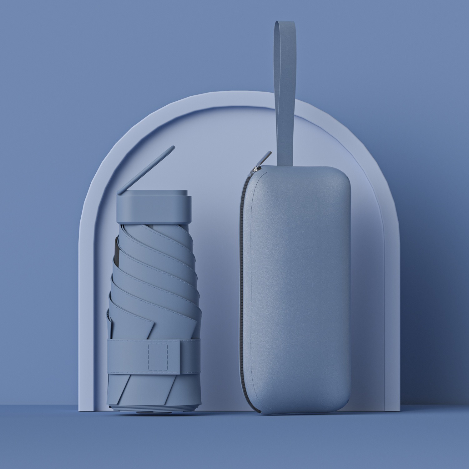 Paraguas de protección solar de vinilo creativo mini paraguas de seis pliegues paraguas de cápsula de bolsillo pequeño para mujer lluvia y lluvia paraguas de sol de doble uso