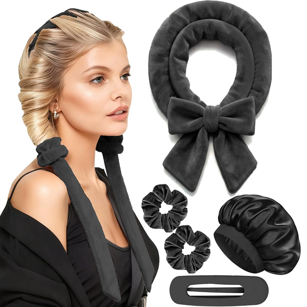 Black - five-piece nightcap set - bagged