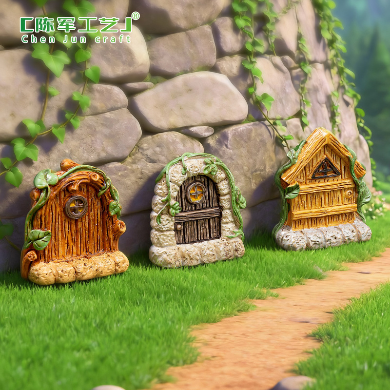 Micro-landscape stone arch tree house wooden stake series, DIY garden decoration accessories, ecological bottle small ornaments Micro-landscape stone arch tree house wooden stake series, DIY garden decoration accessories, ecological bottle small ornaments