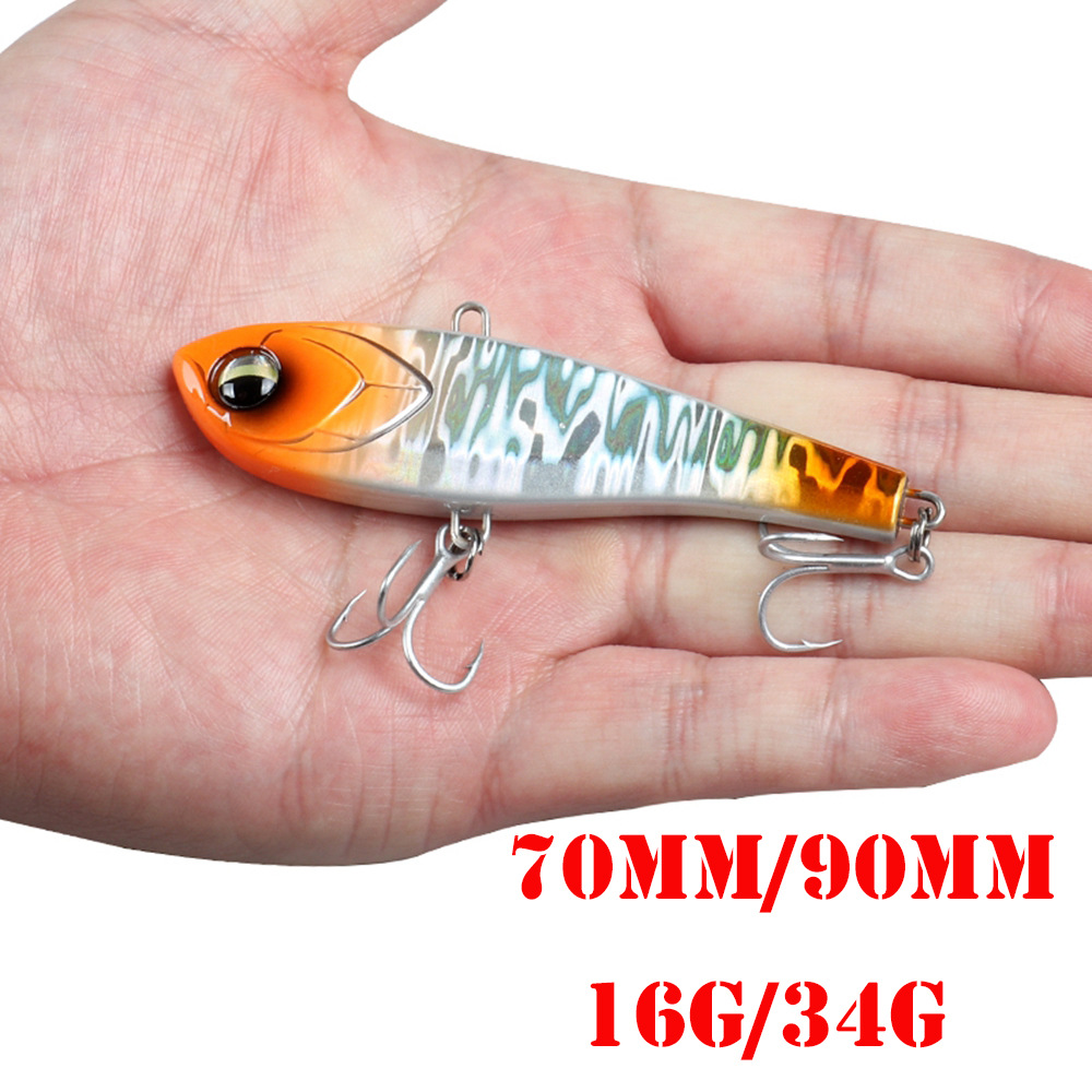 Sumergido VIB 16g34g de tiro largo luya cebo duro mino de agua dulce rebordear bass bionic cebo artes de pesca