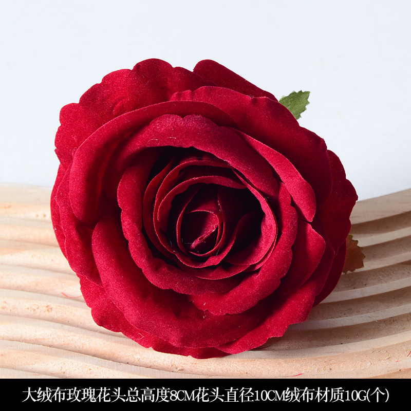 红色系婚庆婚礼仿真花大红酒红高级感假花材家居新中式装饰花托管|undefined