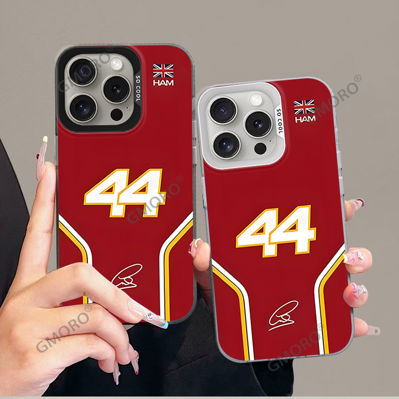 TK热销汉密尔顿44号赛车服iPhone17车迷手机壳苹果16pro彩银硬壳